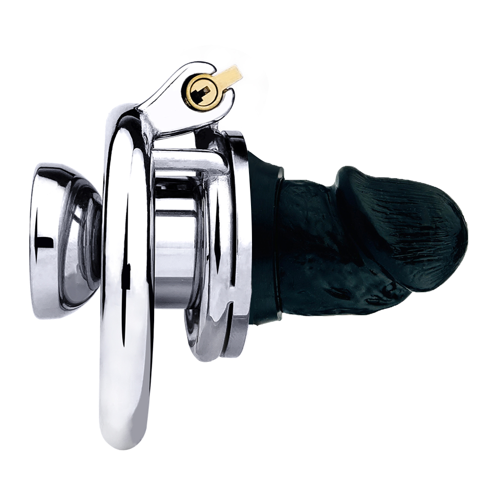 Flathead Flat Chastity Cage with Dildo Attachment - Image 4