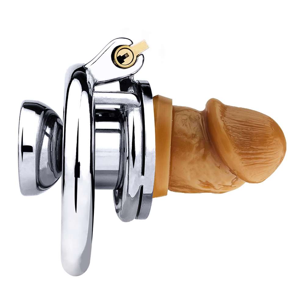Flathead Flat Chastity Cage with Dildo Attachment - Image 3