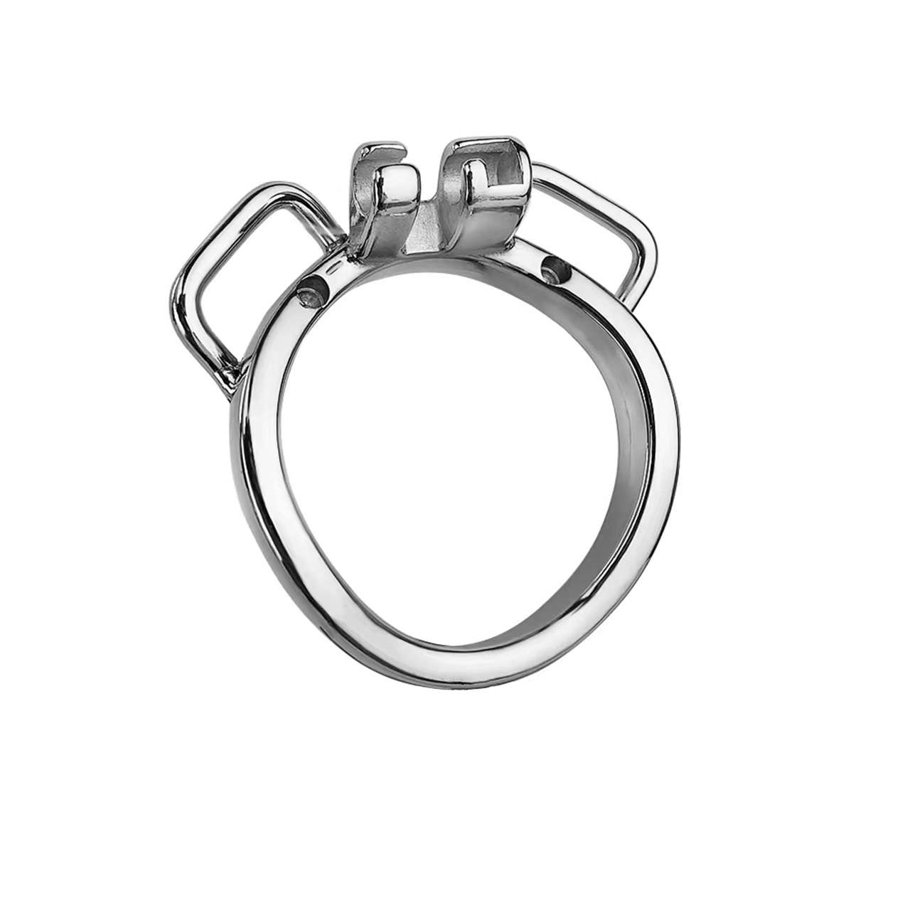 curved chastity ring with strap anchor